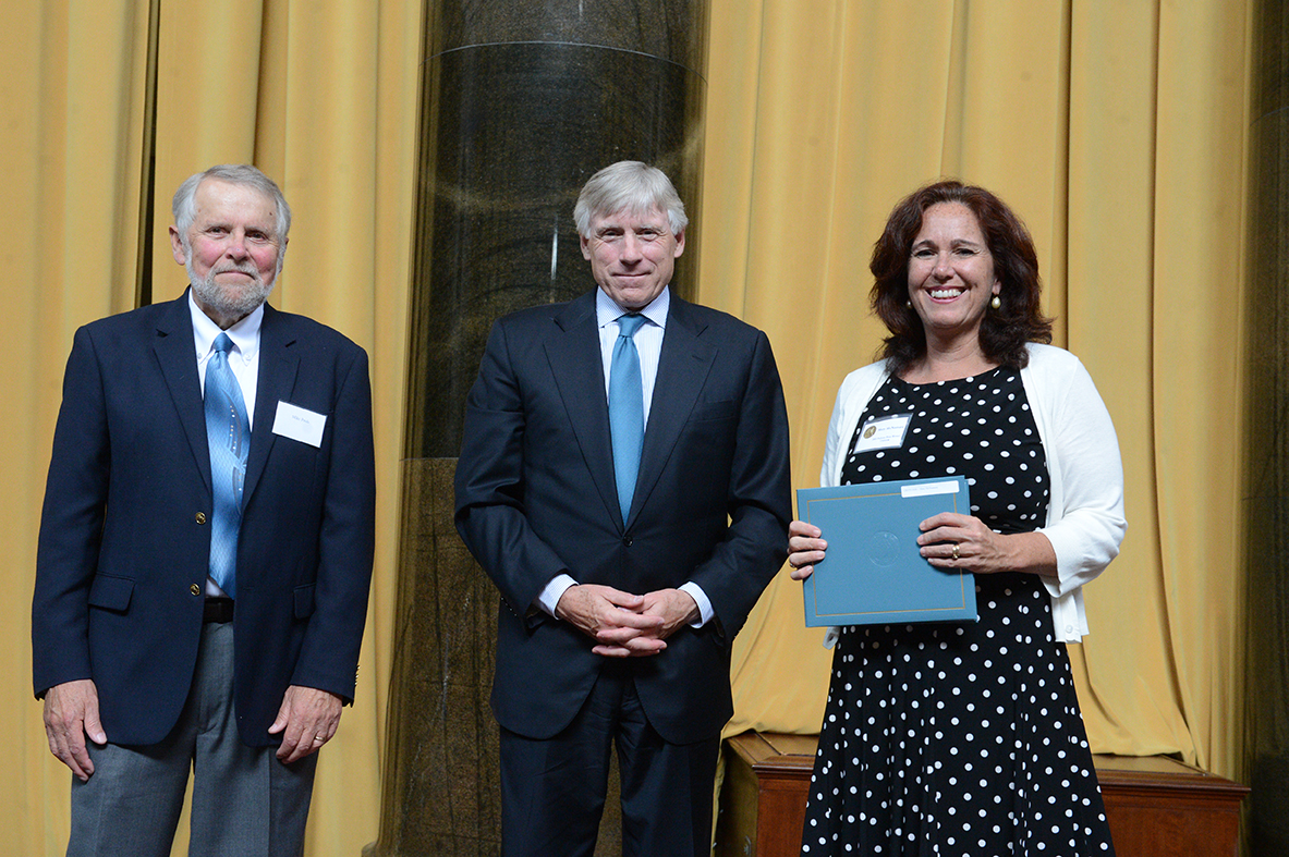 Mike Pride, Lee Bollinger and Mary McNamara
