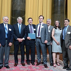 Mike Pride, Lee Bollinger and Wall Street Journal staff