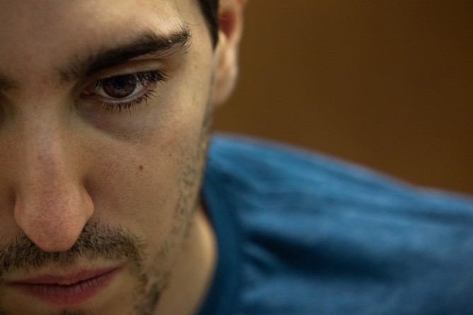 Bauman's eyelashes were scorched in the blast. They had been long and bristly. Now, they were growing back, only slower than he'd liked. (Josh Haner, The New York Times - June 5, 2013)
