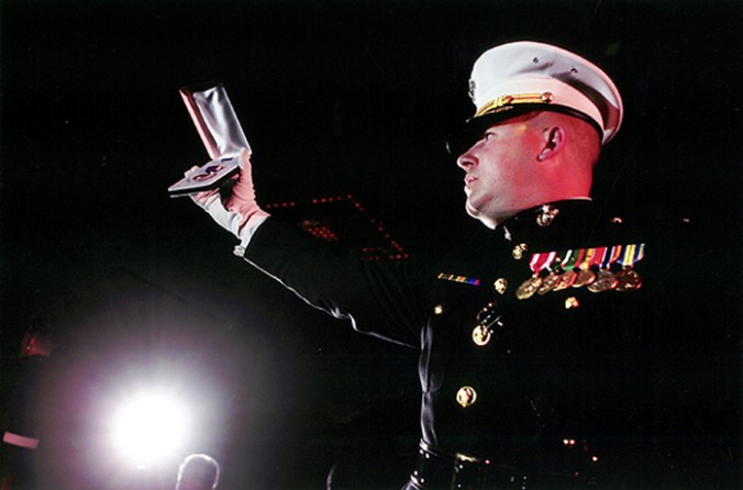 After learning that a family had received their son's posthumous medals in the mail, Major Steve Beck planned an event he called "Remembering the Brave," during which he personally presented medals to families he has watched over. "When you think about what these guys did, it's not easy to look at these medals," he said. "What's the trade-off? How do you say 'This is for your son?'"