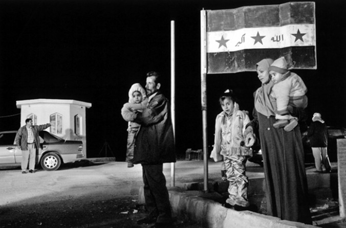 Nearly a year after arriving in the United States, Saleh and Raheem were granted asylum, as were the other members of their family -- mother Hadia, daughters Marwa and Zahra and new baby Ali. Hadia's brother-in-law, Kareem, helped them make the perilous journey out of Iraq. Here they are about to enter Jordan.