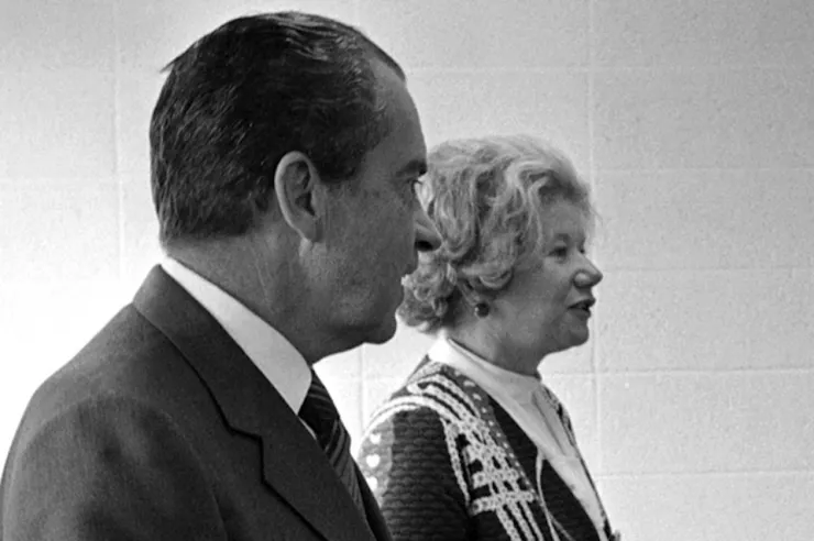 Richard Nixon and Mary McGrory