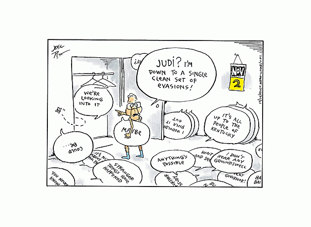 Joel Pett/Lexington Herald-Leader - October 24, 1999