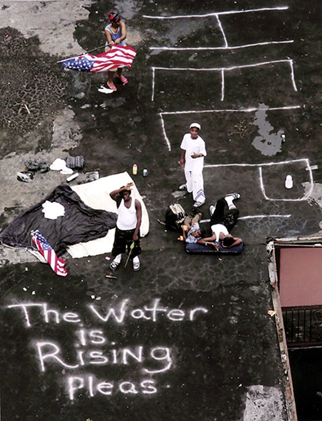 New Orleans, LA -- Residents sent out a desperate plea for help as they waited to be rescued from the roof of an apartment complex. 