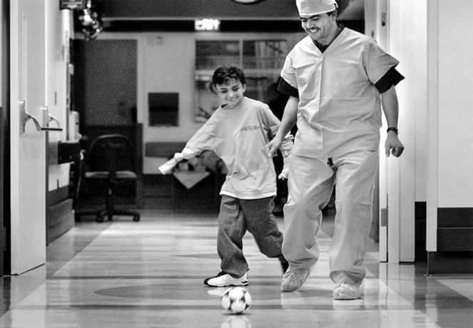 Saleh's recovery went better than anyone expected. One night at Children's Hospital, he and a custodian, Khaled Abdorabihe, played soccer in the hallway until a nurse caught them and sent Saleh back to bed.