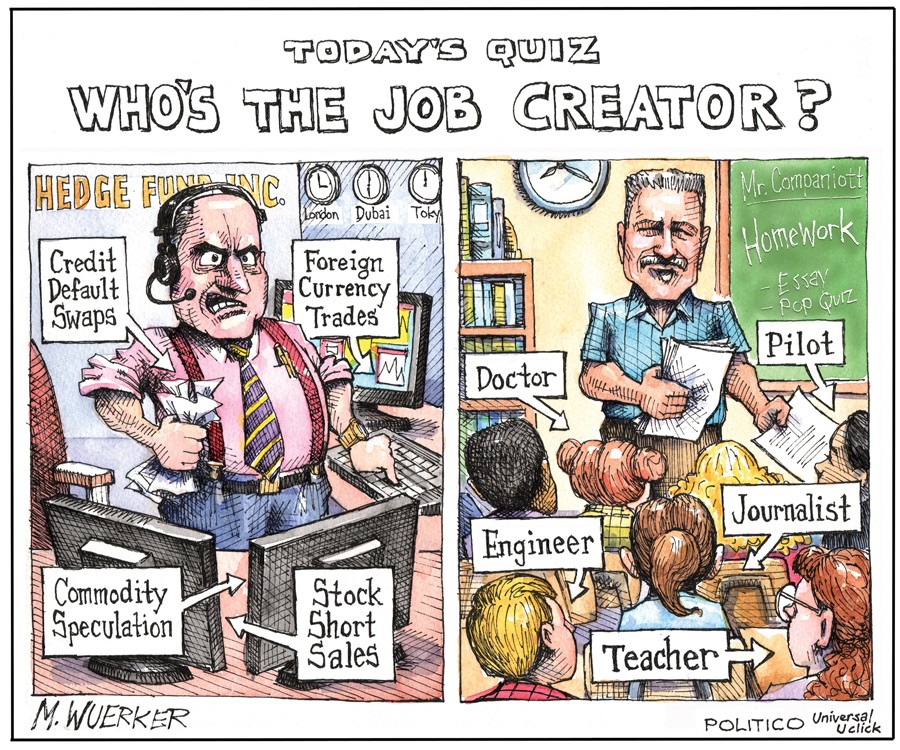 (Matt Wuerker, POLITICO, September 15, 2011)