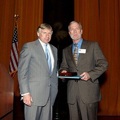 Lee Bollinger and Walter Robinson